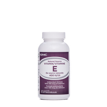 Vitamine&nbsp;E avec s&eacute;l&eacute;nium  | GNC